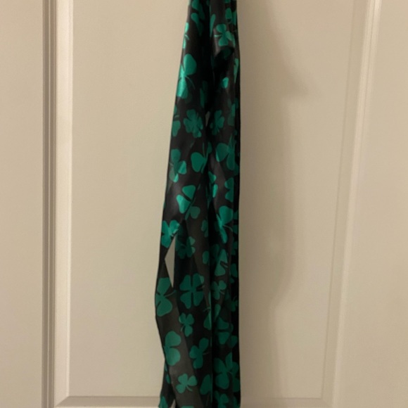Shamrock Scarf St. Patrick’s Day Womens 62” X 13” - Picture 3 of 3